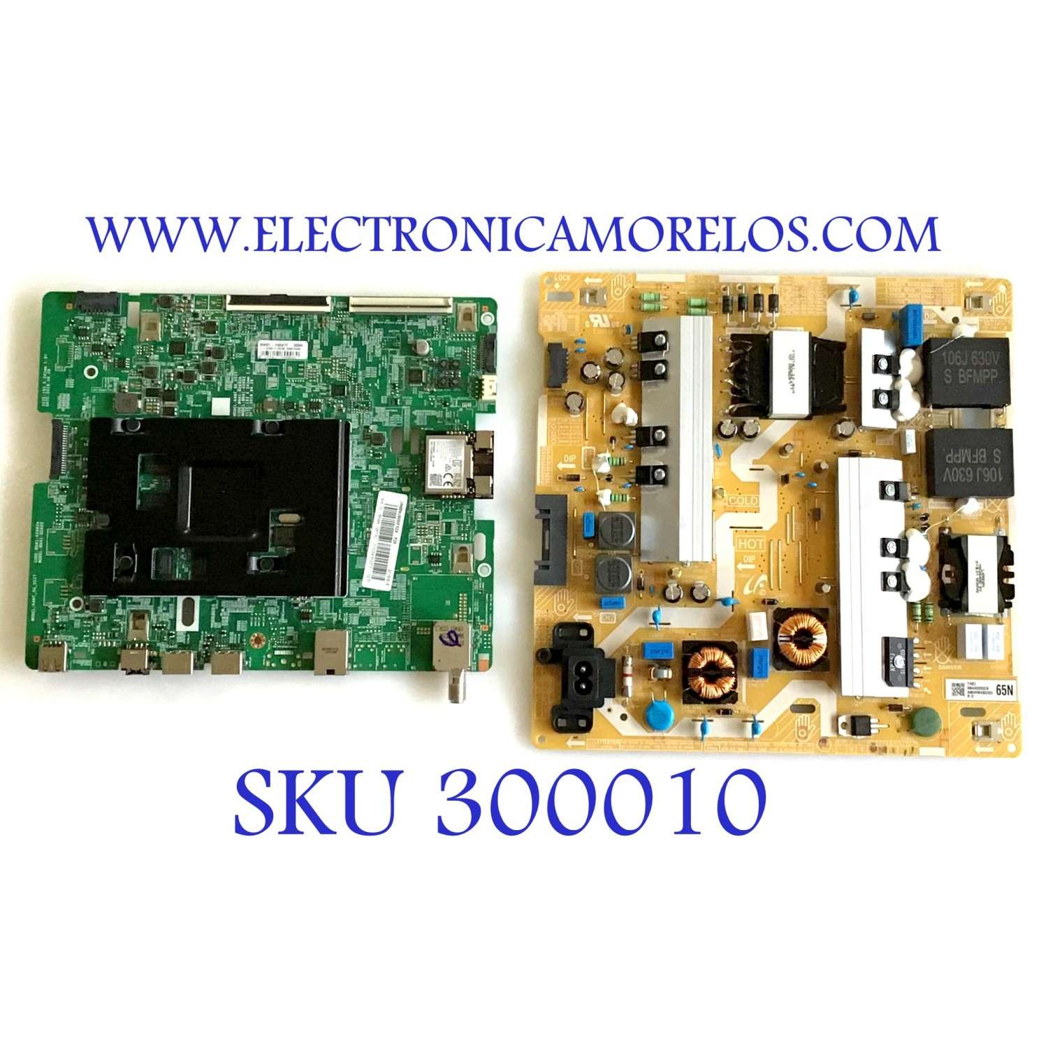 KIT DE TARJETAS PARA TV SAMSUNG / MAIN BN94-12873C / BN41-02662A / BN97-14047C / BN9412873C / FUENTE BN4400932A / L65E6N_NHS / BN44-00932A / PANEL'S CY-NN065HGLV2H / DISPLAY BN96-45620A / BN9645620A / MODELOS UN65NU6900FXZA FA01 / UN65NU6950FXZA FA01 - Imagen 1